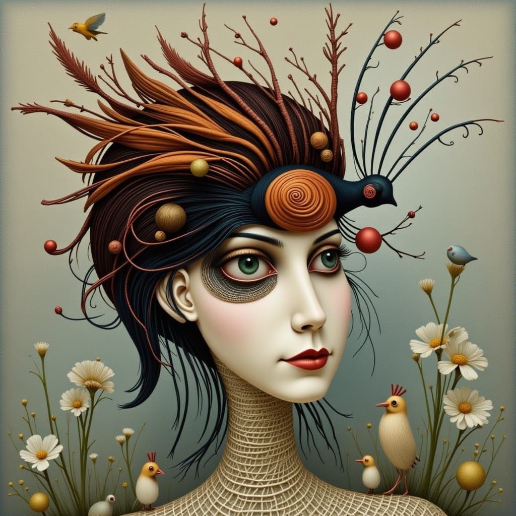 Intricate Wirework Cicada Song Design