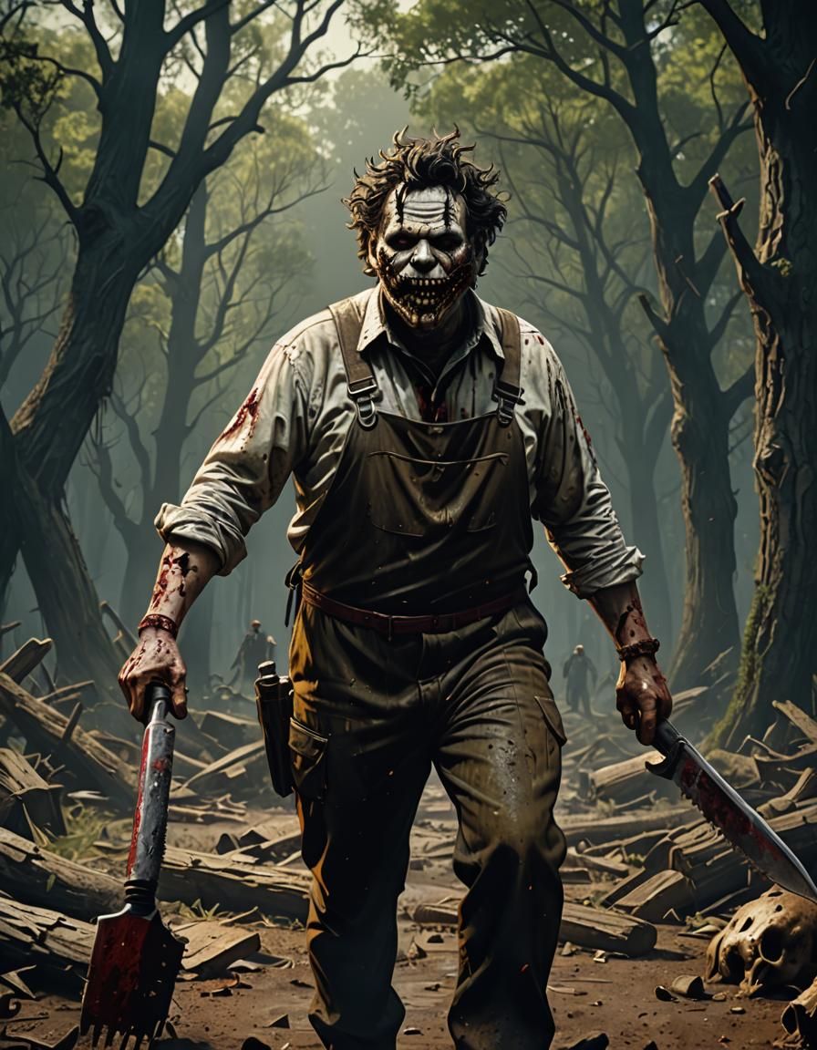 Leatherface Detailed Matte Painting in Unreal Engine