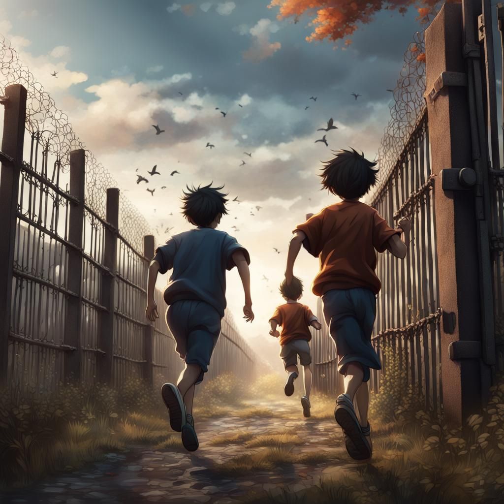 Boys Escape to a Beautiful World: Manga Style