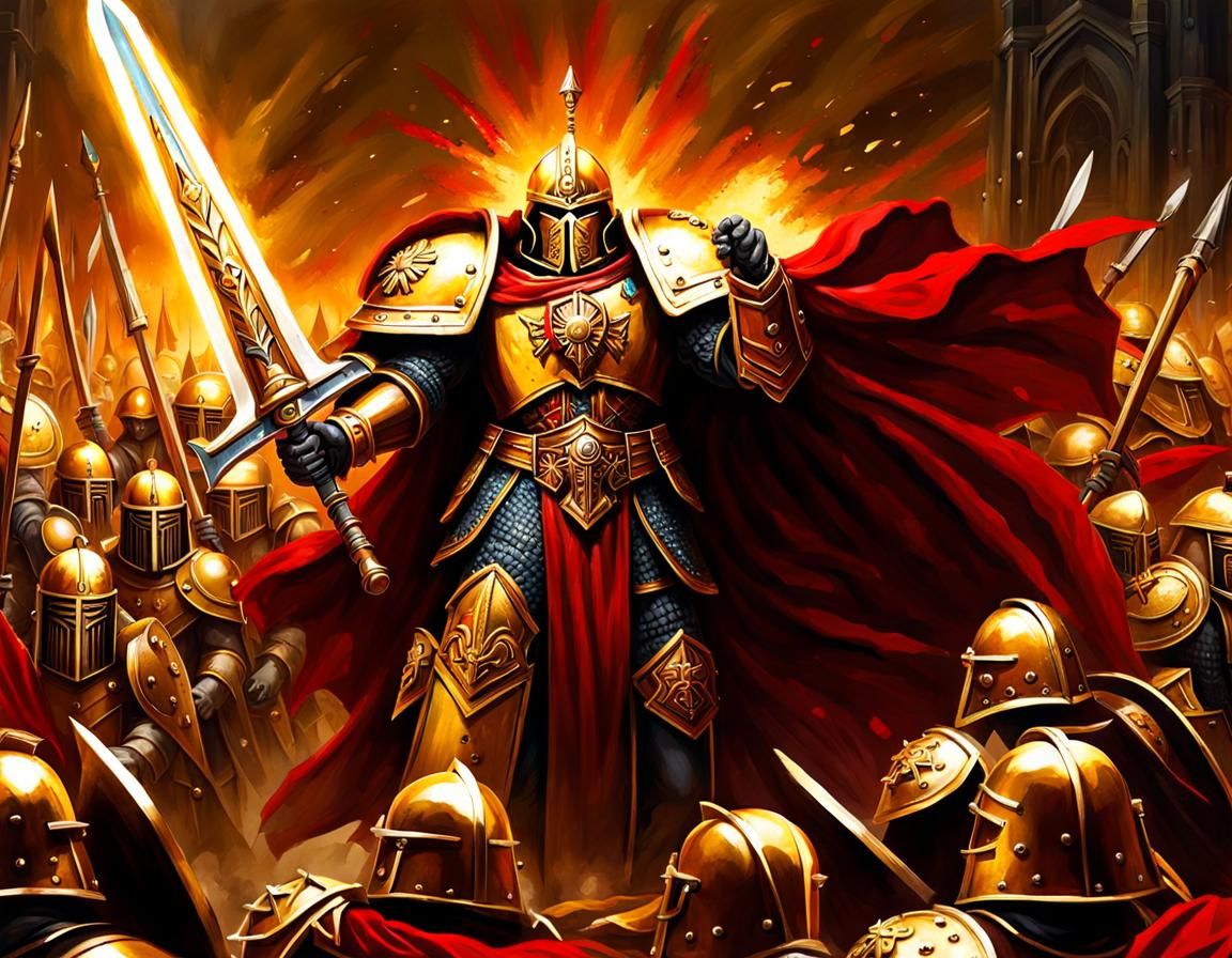 Adeptus Custodes Battlescape in Grimdark Style