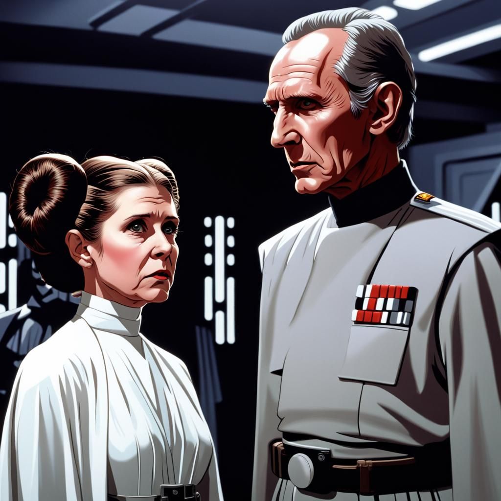 Star Wars: Tarkin Threatens Princess Leia
