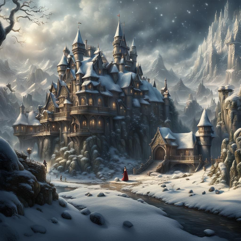 Epic Cinematic Snow White Digital Matte Painting