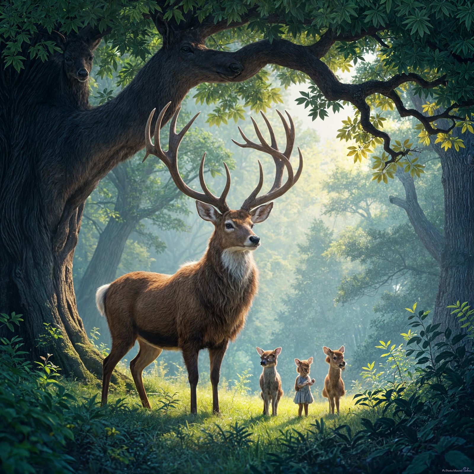 Mystical Deer from Southern USA Legends