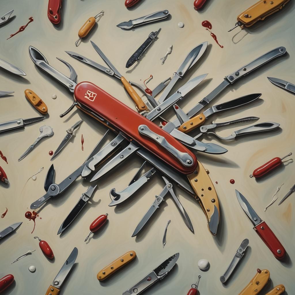 Surreal Swiss Army Knife Inspired by Dali