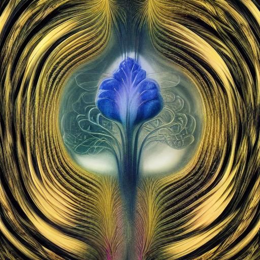 Plants Talking in Warped Perspective, Octane Render