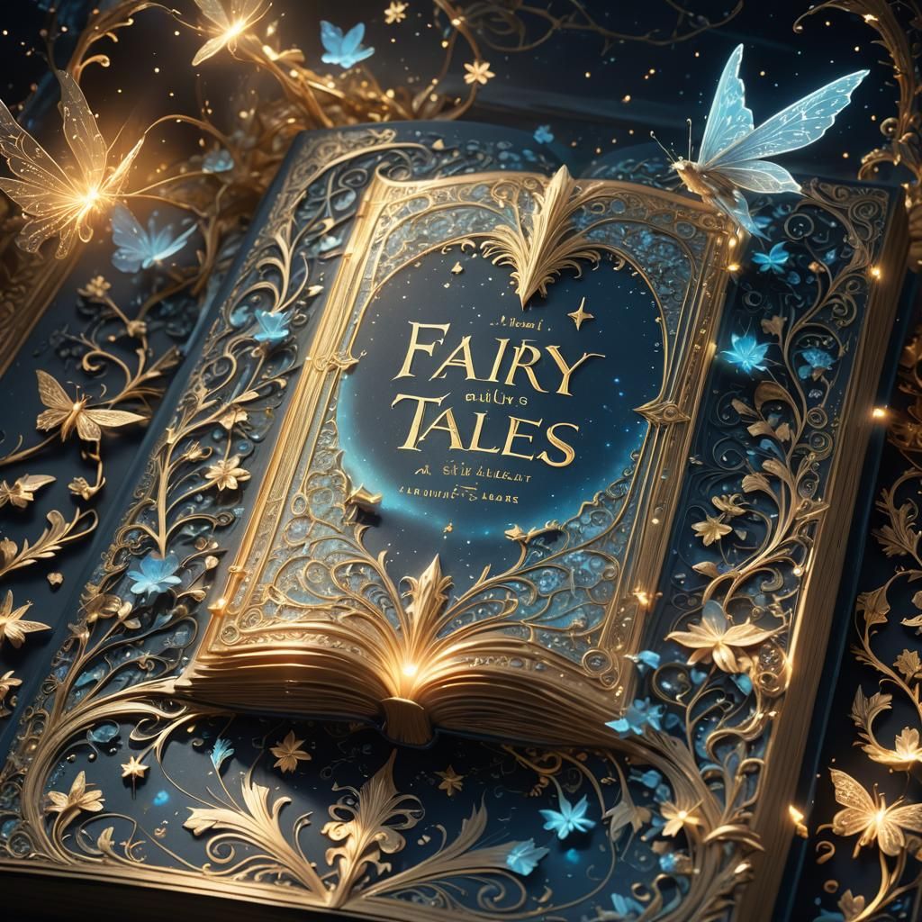 Luxurious Glowing Book of Fairy Tales