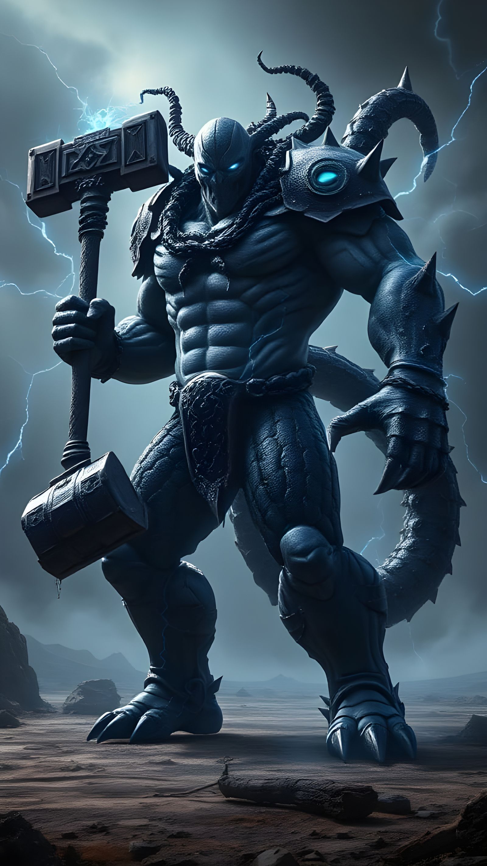Thor Venom Scorpion Hybrid: Godlike Dark Fantasy Creature