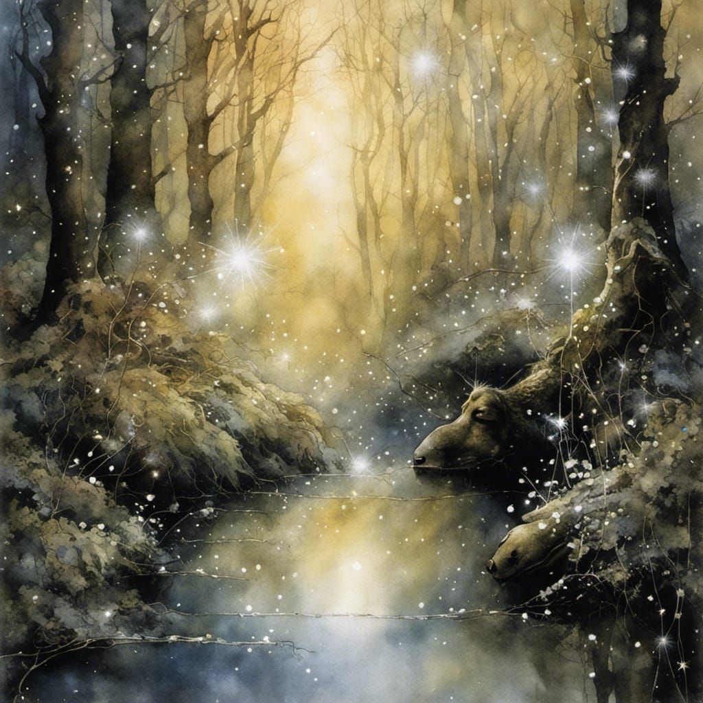 Whimsical Fey Realm Unveiled in Watercolor Brilliance