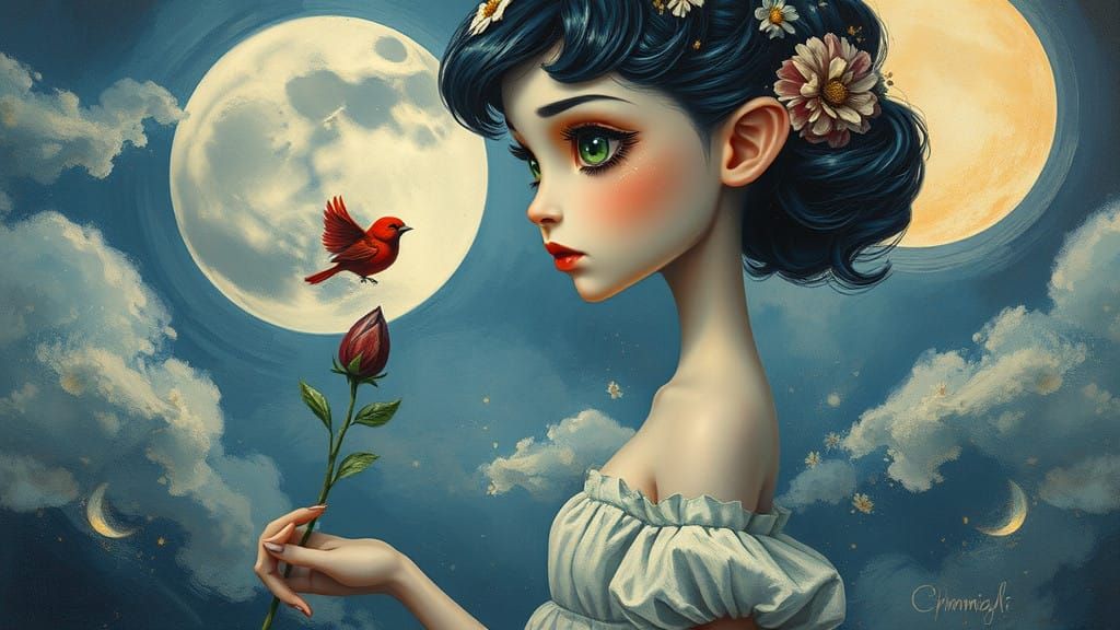 Dreamy Doll in Winter Wonderland