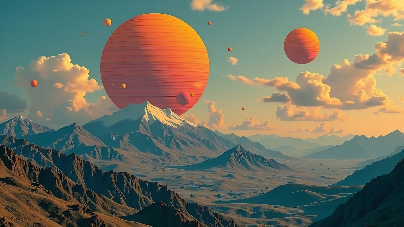 AI Generated Landscape with LoRA Influence