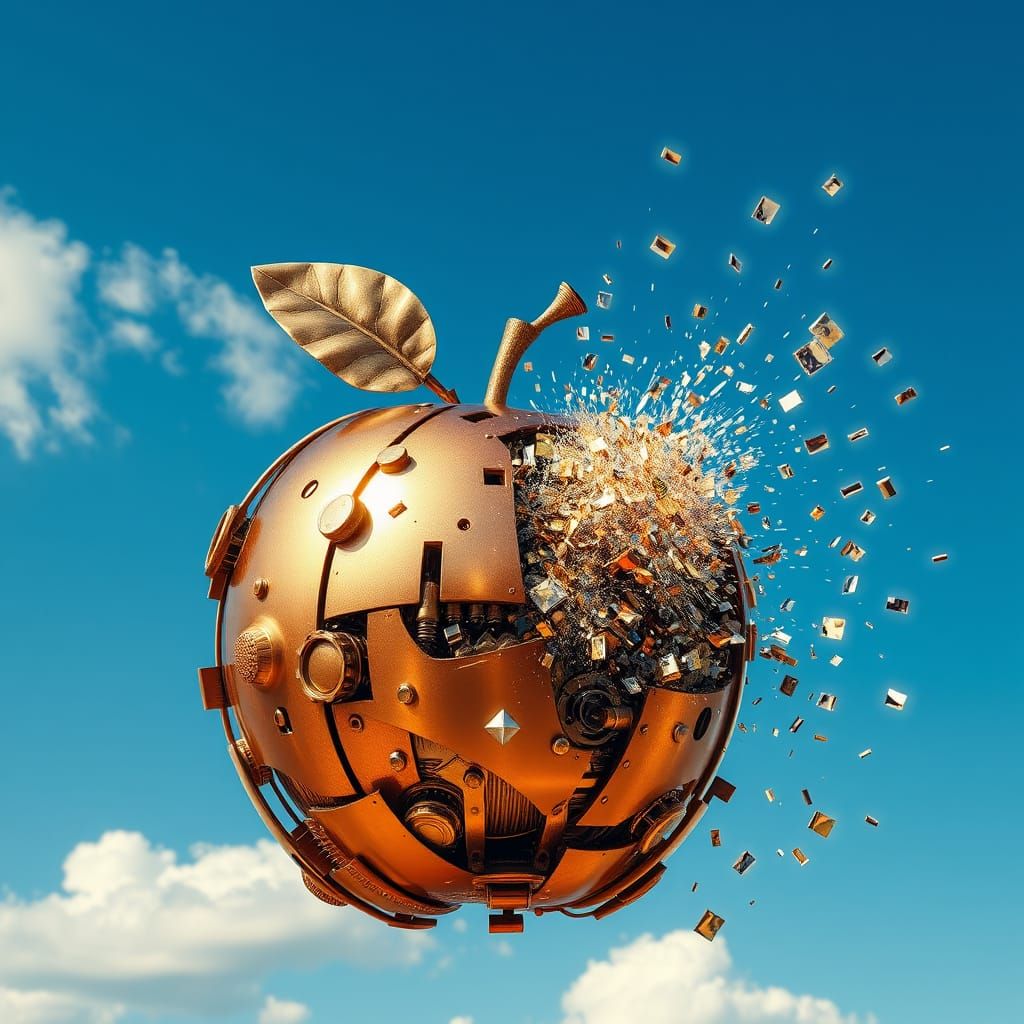 Mechanical Marvel Explodes in Brilliant Light