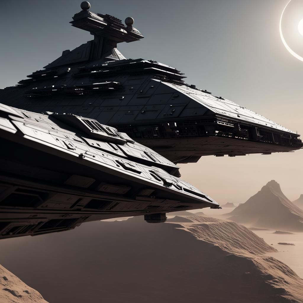 Epic Star Destroyer 3D Rendering