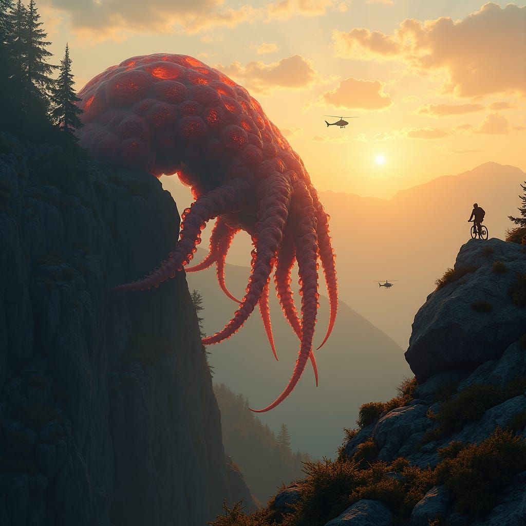 Alien Invasion at Furka Pass: Cinematic 35mm Landscape