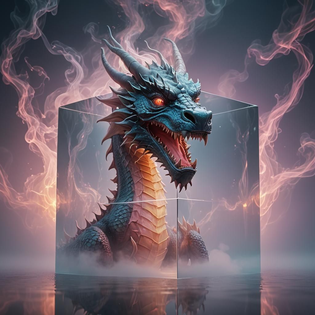 Majestic Dragon in Dreamscape Digital Art