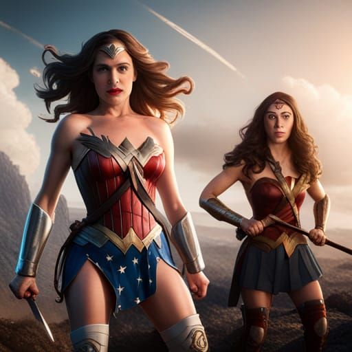 Dorothy getting beat up by Wonder woman