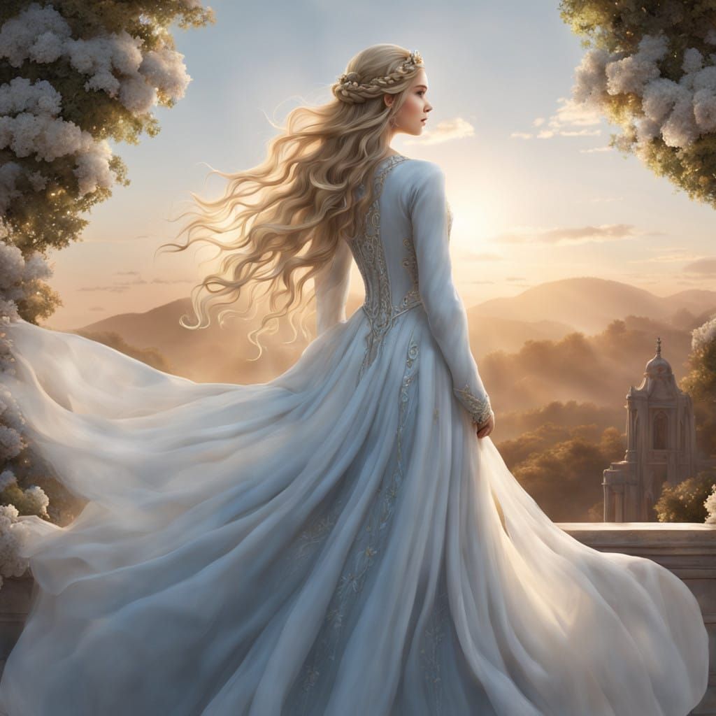 Regal Goddess in Ephemeral Beauty