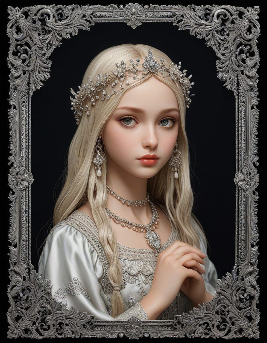 Vintage Gnostic Cosmology Illustration with Elegant Border