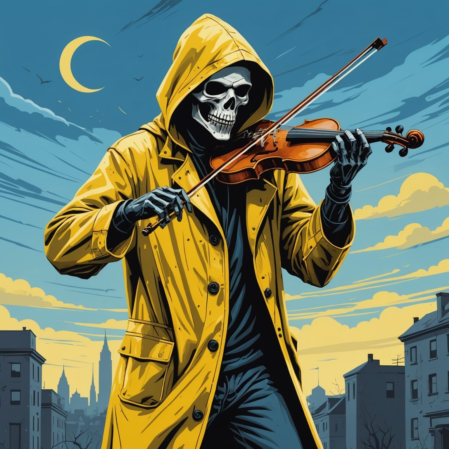 Grim Reaper's Graffiti Violin Serenade