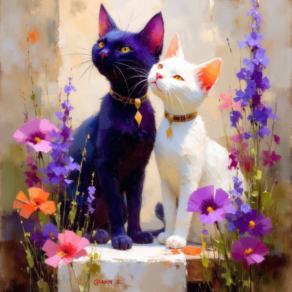 Cats Basking in Warm Sunlight