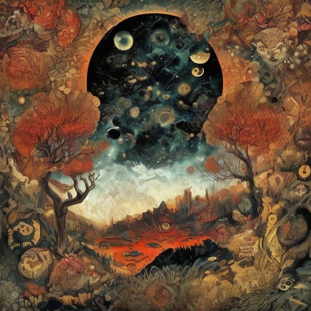 Sinister Shadow Cats in 1970s Sci-Fi Book Cover Style