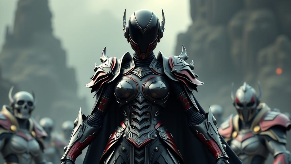 Fantasy Military Cyborg in Dieselpunk Style