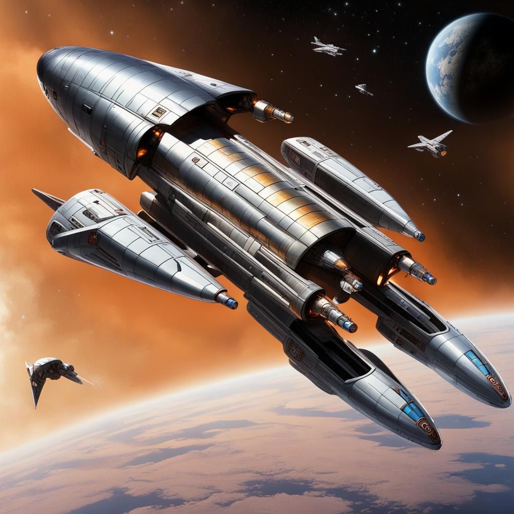 Liberator Light Freighter in Space Pursuit