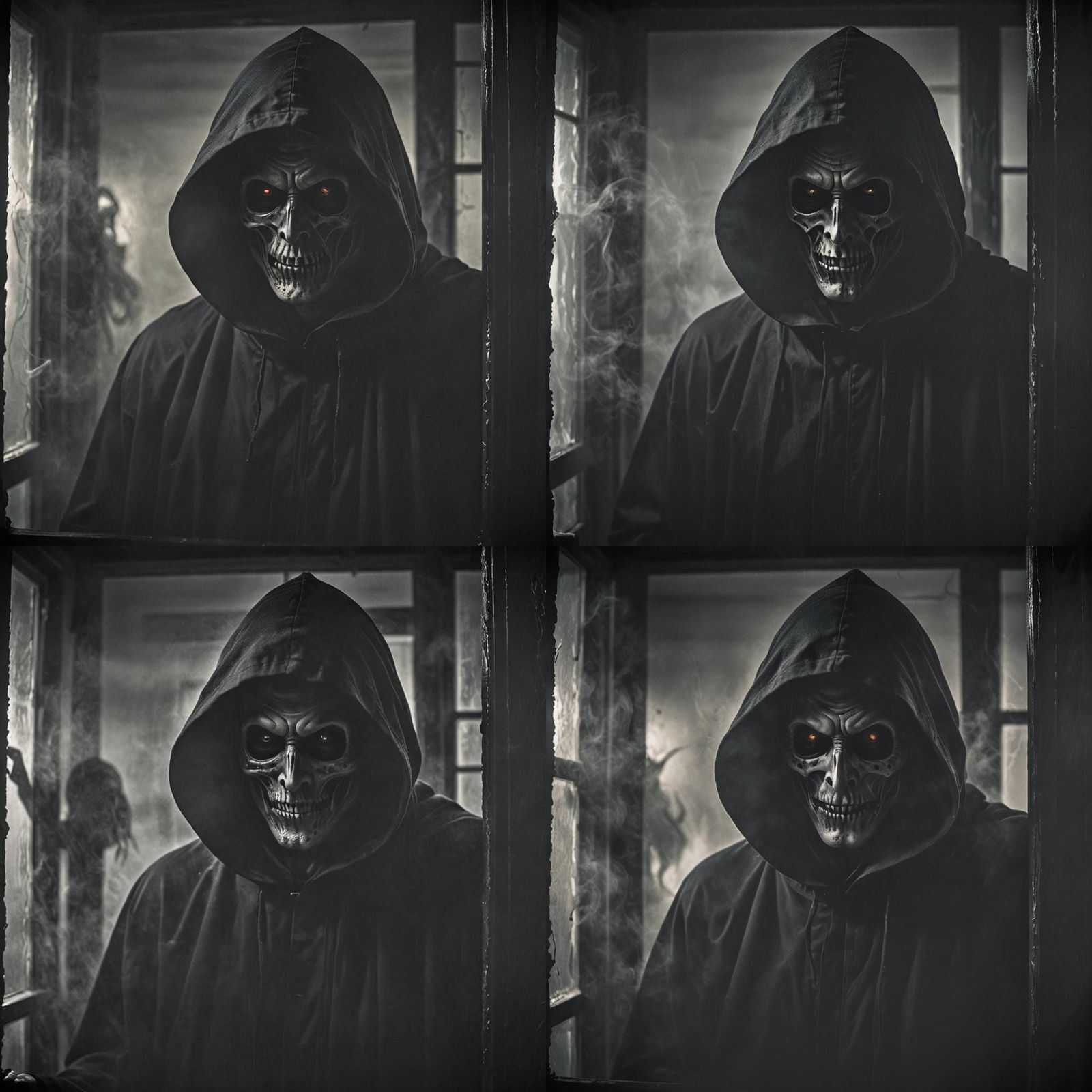 Grim Reaper in Film Noir Portrait