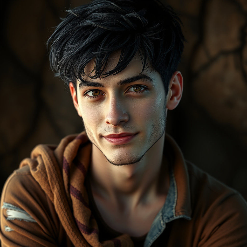 Detailed Portrait of a Man in Matte Painting Style