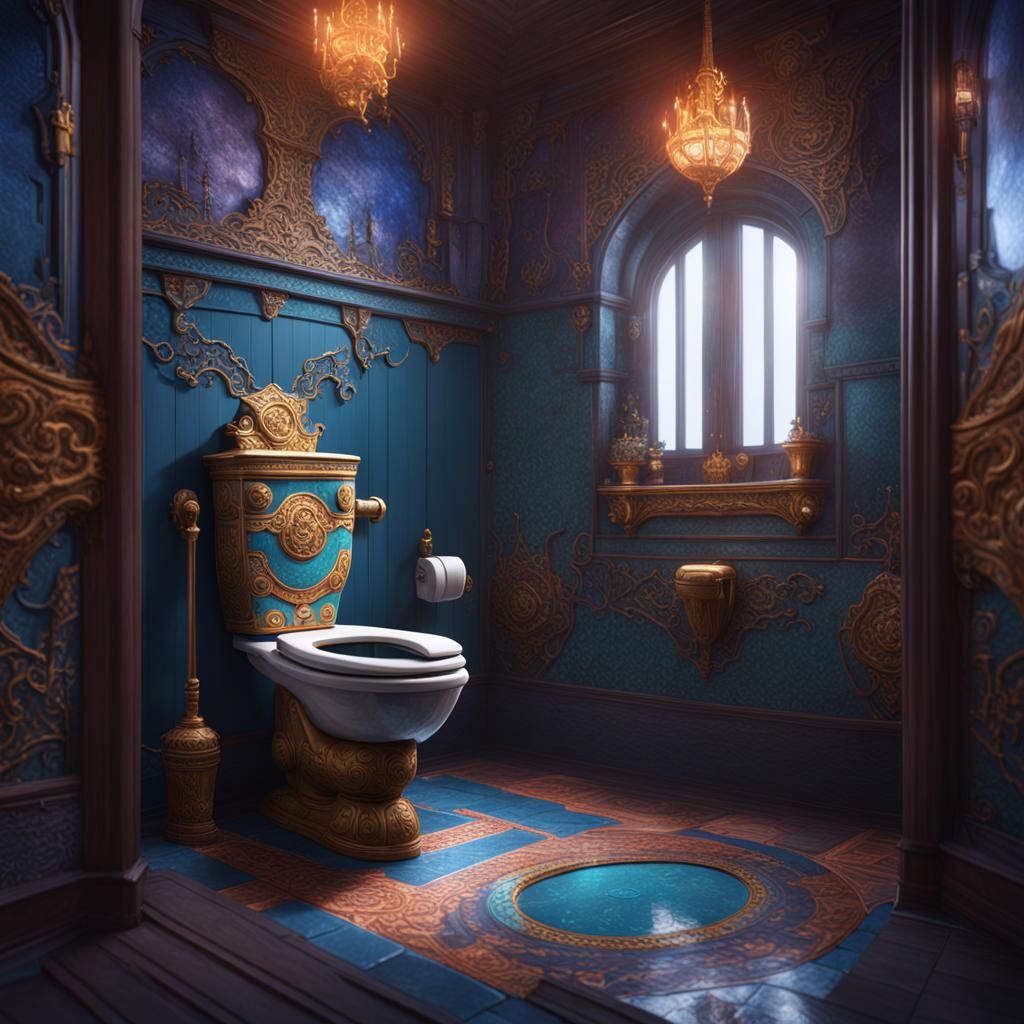 Detailed Skibidi Toilet Fantasy Concept Art