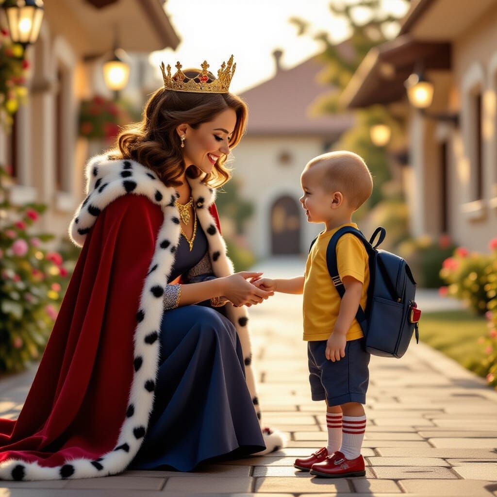 Queen Doris Collects Caillou From School in Warm Afternoon L...