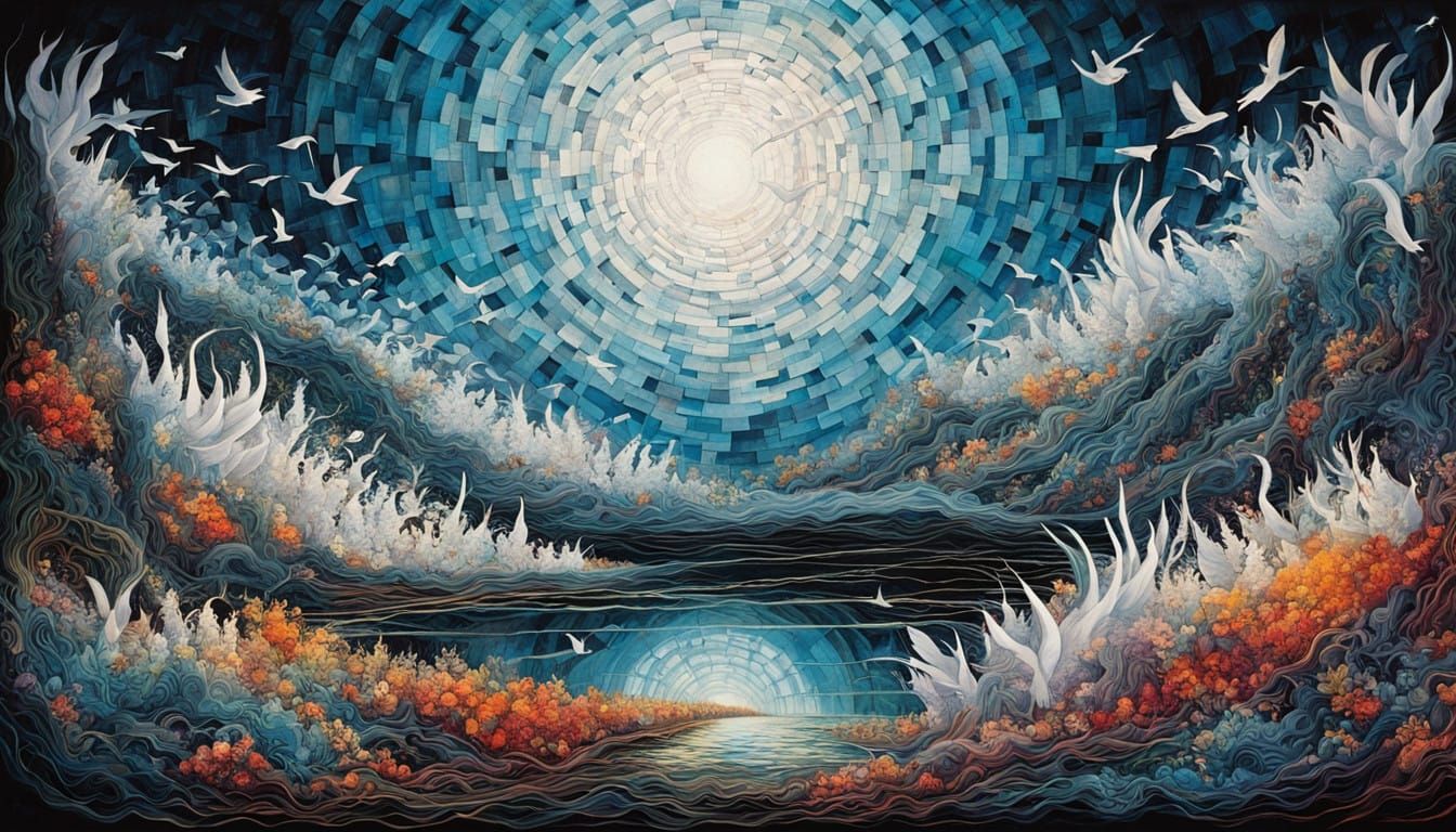 Surreal Land of Dreams Unfolds in a Lightweight, Varnished S...