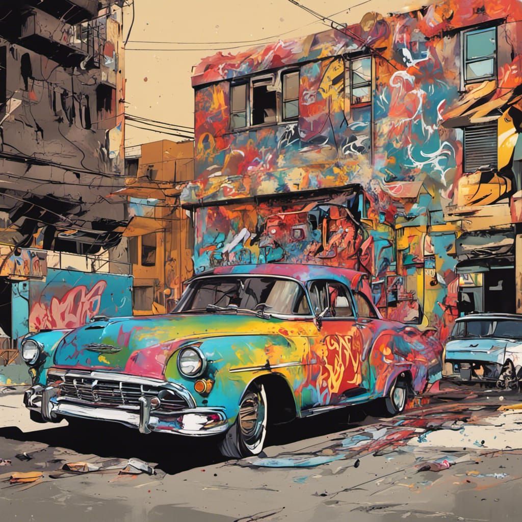 San Diego California as Polychromatic Comic Art