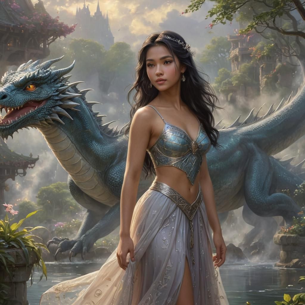 Raya, Princess of Dragons: Ethereal Fantasy Portrait
