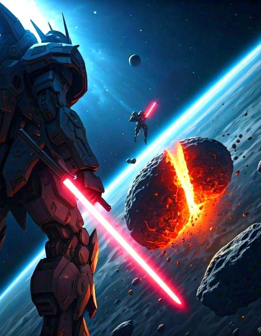 Abstract Black Blur Art