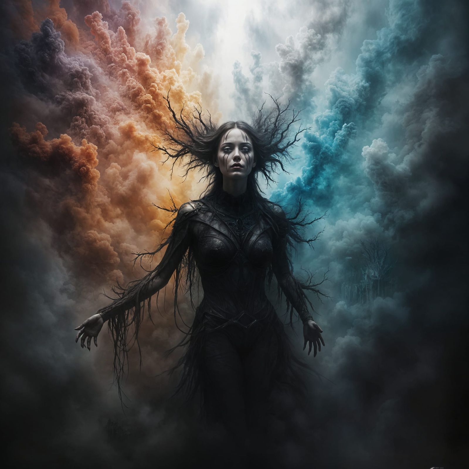 Creepy Shadow Transforms to Rainbow: Digital Matte Painting