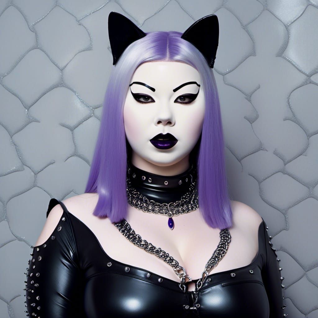 Gothic Beauty: Portrait of a Curvy Woman