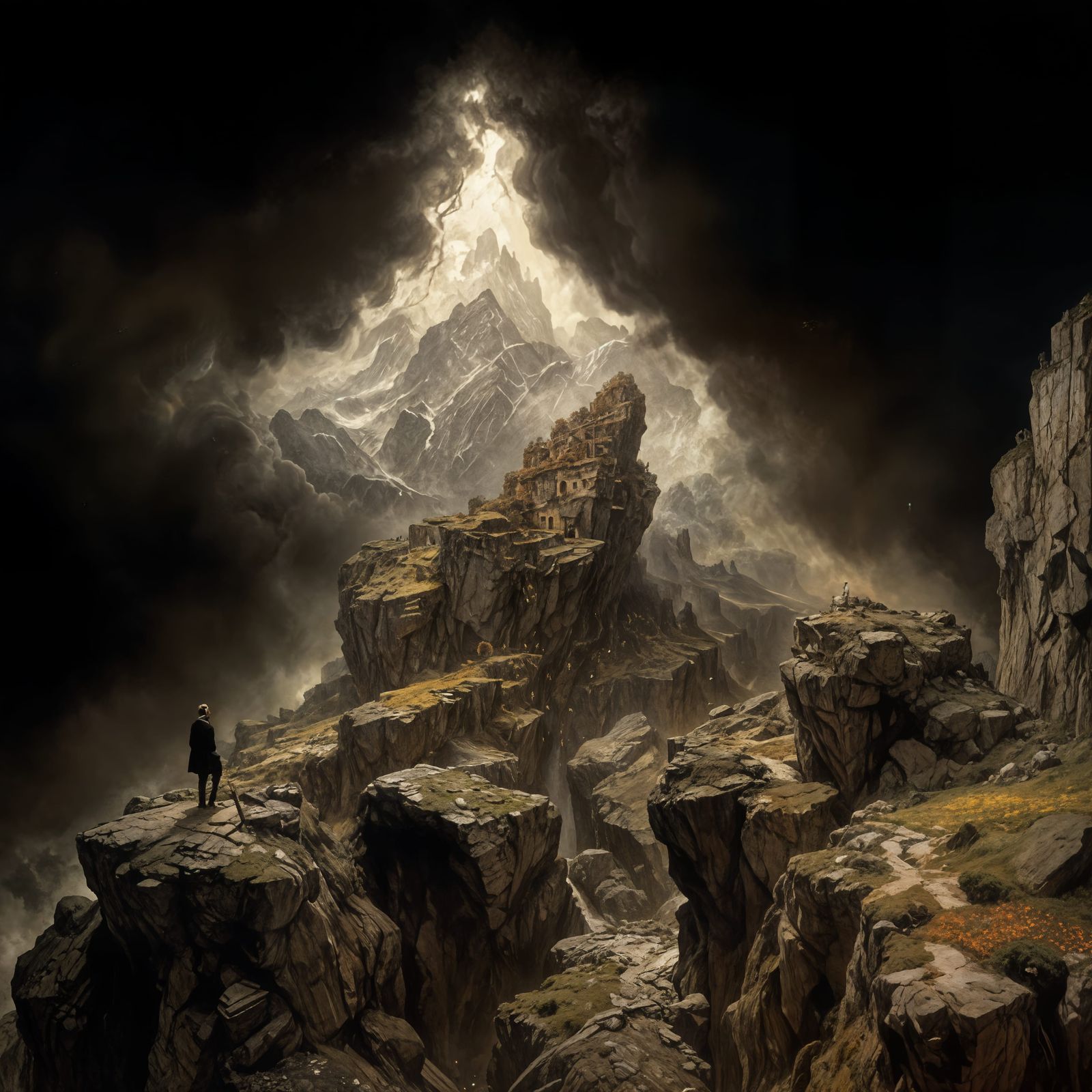 set out after lunch one day and didn't stop until he got there...