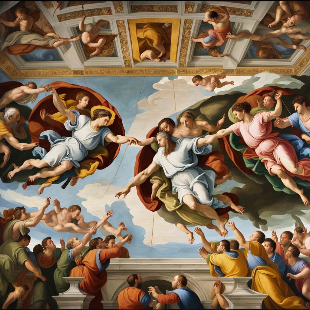 Michelangelo Painting the Sistine Chapel: Renaissance Art