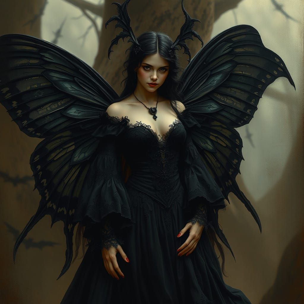 Midnight Gothic Fairy: Elegance and Darkness Unite