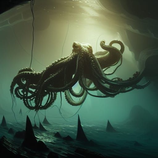 Kraken Tentacles Rise from Deep Trench