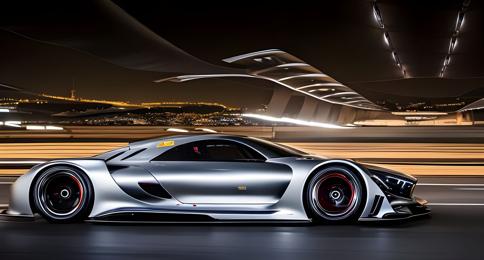 Mercedes Prototype Car: Hyperrealistic Automotive Photograph...