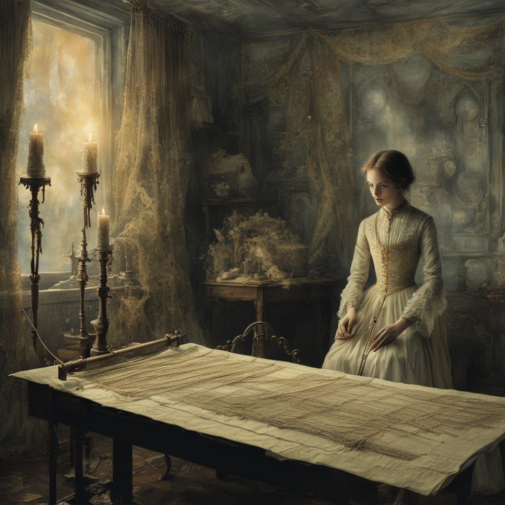 Ethereal Seamstress Weaves Dark Tapestry