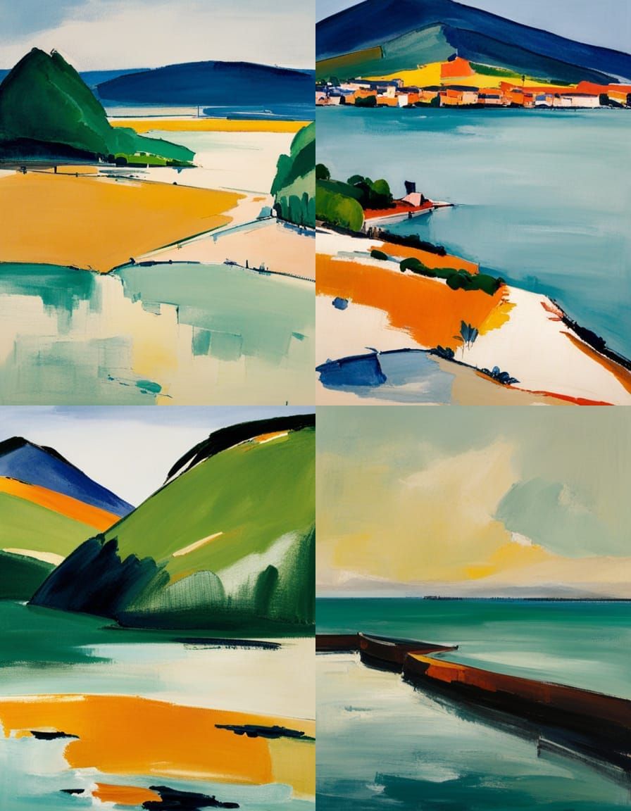 Abstract Minimalist Art Inspired by de Keyser