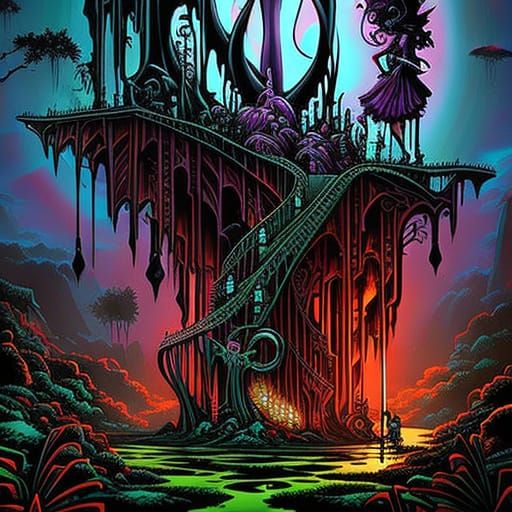 Dark Fantasy Surrealist Masterpiece