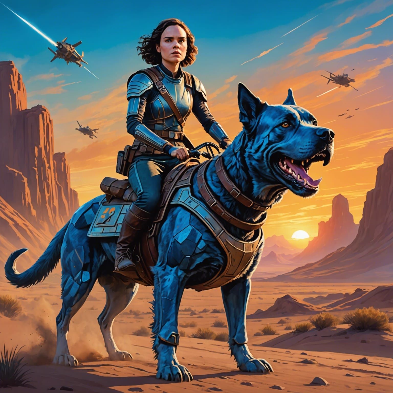 Girl and Dog Wasteland Movie Poster