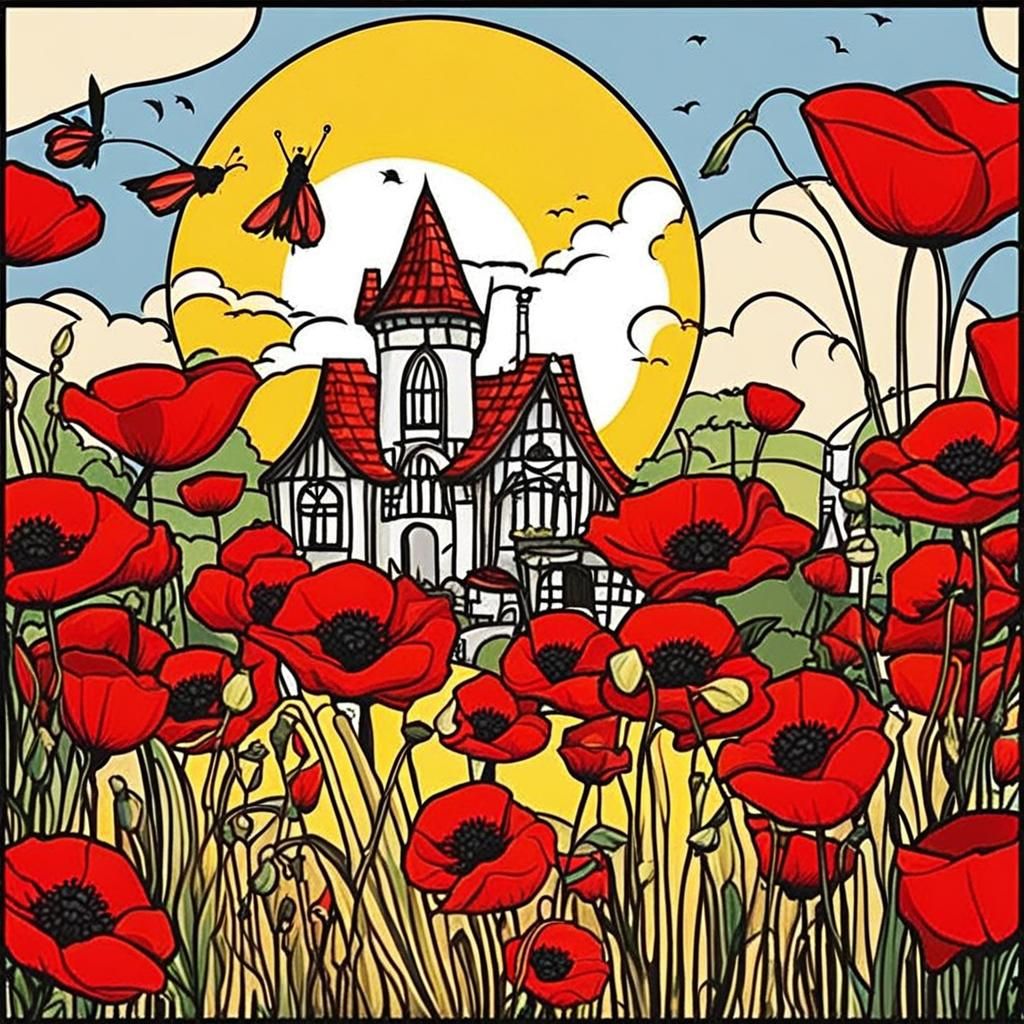 Fairy in Poppy Field, Niji Style