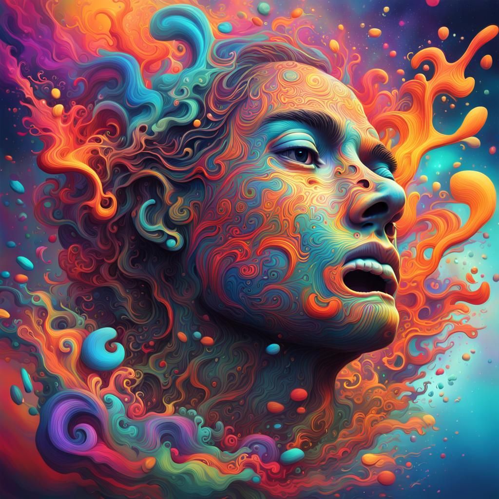 Psychedelic Word Art: 10:16 in Vibrant Colors