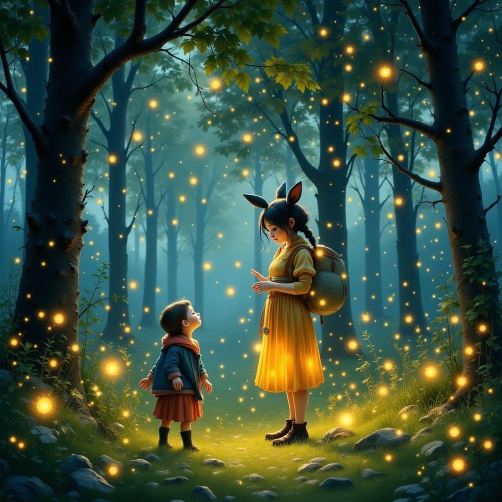 Enchanted Meadow Receives Glowing Hugs From Fireflies