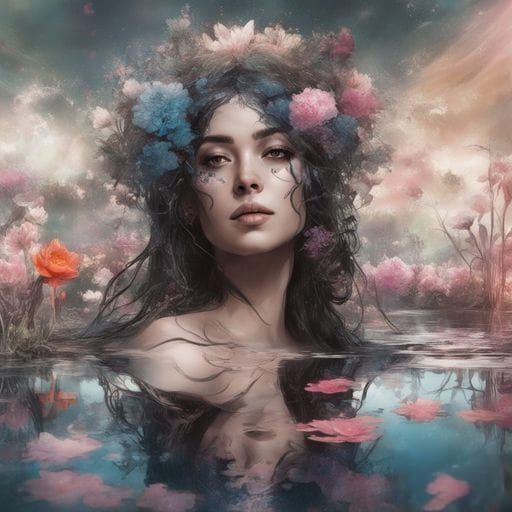 Water Reflection Portrait