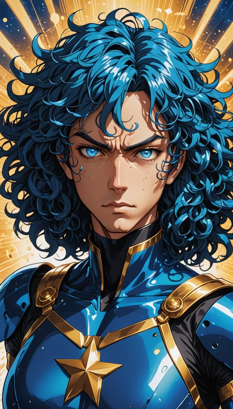 Rem Lezar in Vibrant Studio Trigger Style Anime Art